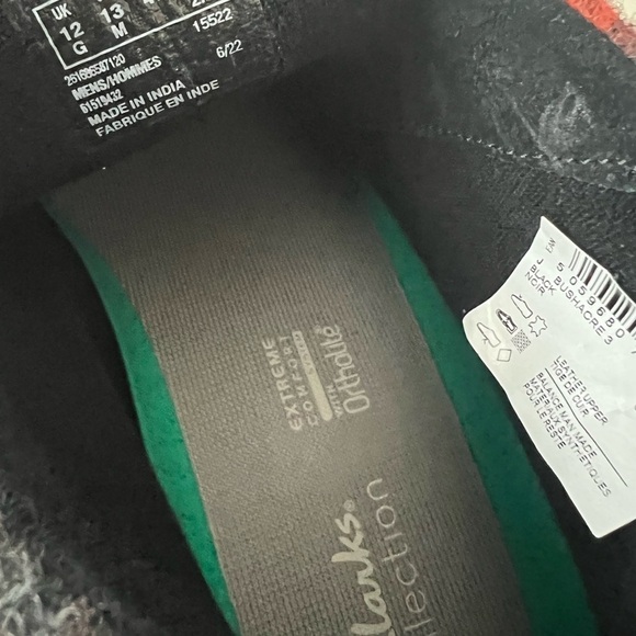 Clarks Men’s Buchacre 3 Chukka Boots Black Leather Wool - Picture 10 of 11